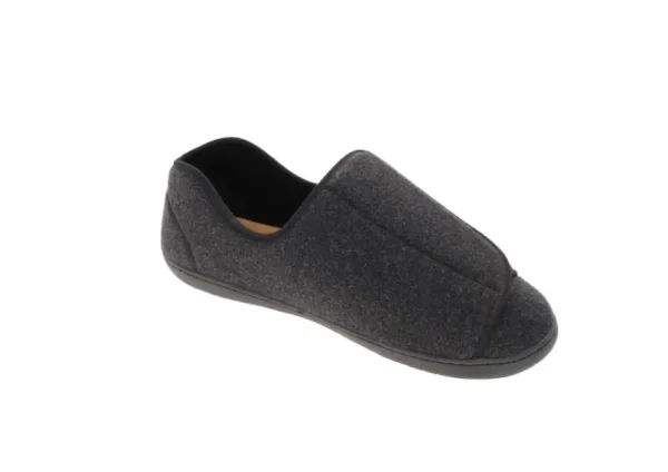 Foamtreads Doctor 2 Black Wool Slipper | Men's Slipper