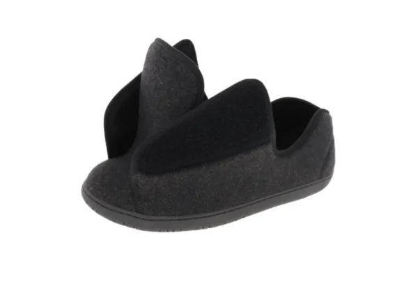 Foamtreads Doctor 2 Black Wool Slipper | Men's Slipper