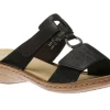 Rieker Eagle Black Slide Sandal | Women Women's Slide