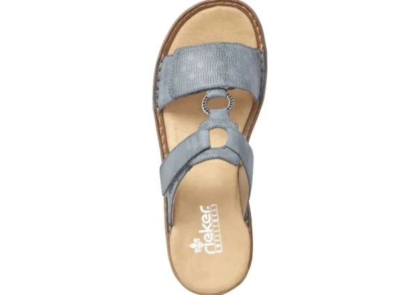 Rieker Eagle Blue Slide Sandal | Women Women's Slide