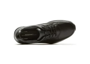 Rockport Edge Hill Black Leather Lace-Up Walking Shoe | Men's Walking