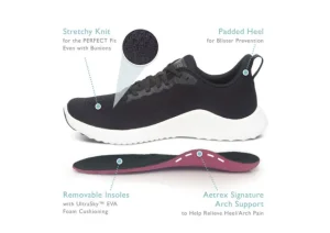 Aetrex Emery Black | Women Women's Walking