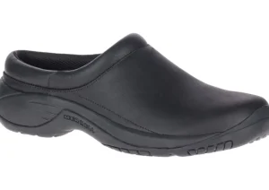 Merrell Encore Gust 2 Black Leather Wide Width Clog | Men's Clog