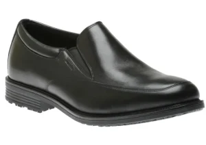 Rockport Essential Details Black Leather Waterproof Slip-On Dress Shoe | Men's Dress