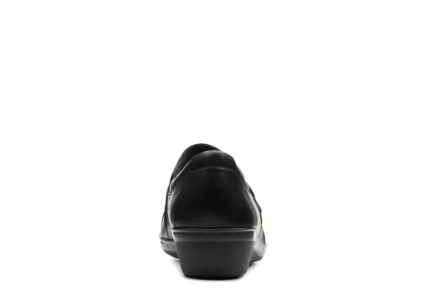 Clarks Everlay Heidi Black Leather Slip-On | Women Women's Casual