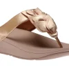 Fit Flop Fino Rose Gold Leather Thong Sandal | Women Women's Toe Thong | Women's Sandal