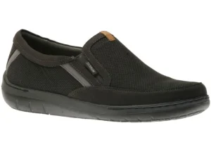 Dunham FitSync Black Slip-On Loafer | Men's Casual