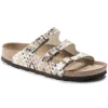 Birkenstock Florida Vegan Birko-Flor Printed Mocha Slide Sandal | Women Women's Slide | Women's Sandal