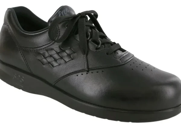 SAS Shoes Freetime Black Leather Walking Shoe | Women Women's Walking