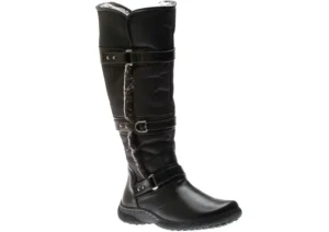 Wanderlust Gabrielle 2 Wide Calf Black Leather Tall Boot | Women Women's Boot