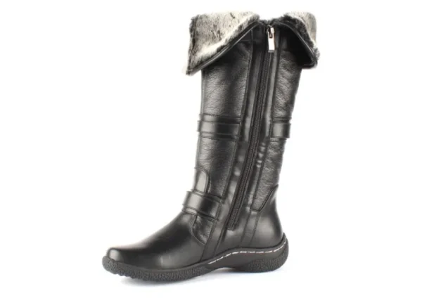 Wanderlust Gabrielle 2 Wide Calf Black Leather Tall Boot | Women Women's Boot