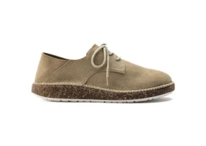 Birkenstock Gary Unisex Sand Suede Leather Lace-Up Sneaker | Women Men's Walking | Men's Clog