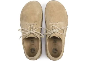 Birkenstock Gary Unisex Sand Suede Leather Lace-Up Sneaker | Women Men's Walking | Men's Clog