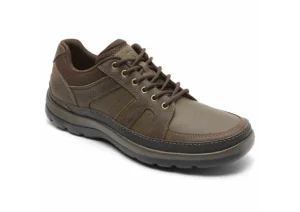 Rockport Get Your Kicks Dark Brown Leather Wide Width Mudguard Blucher Sneaker | Men's Walking | Men's Casual