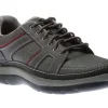 Rockport Get Your Kicks Grey Leather Wide Width Mudguard Blucher Sneaker | Men's Dress Casual | Men's Walking