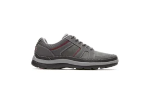 Rockport Get Your Kicks Grey Leather Wide Width Mudguard Blucher Sneaker | Men's Dress Casual | Men's Walking