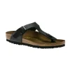 Birkenstock Gizeh Birko-Flor Black Thong Sandal | Women Men's Toe Thong | Men's Sandal