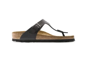 Birkenstock Gizeh Birko-Flor Black Thong Sandal | Women Men's Toe Thong | Men's Sandal