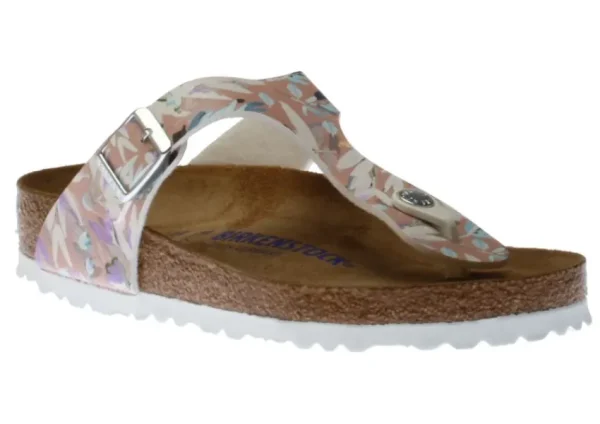 Birkenstock Gizeh Birko-Flor Floral Rose Thong Sandal | Women Women's Toe Thong | Women's Sandal