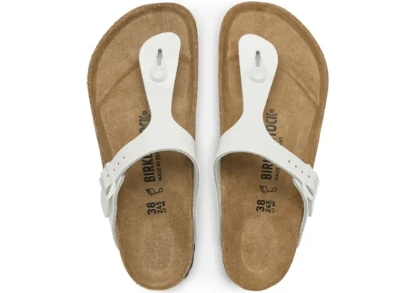 Birkenstock Gizeh White Patent | Women Women's Slide