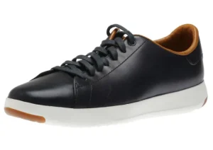 Cole Haan GrandPru00f8 Blue Leather Lace-Up Tennis Sneaker | Men's Walking | Men's Dress Casual