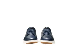 Cole Haan GrandPru00f8 Blue Leather Lace-Up Tennis Sneaker | Men's Walking | Men's Dress Casual