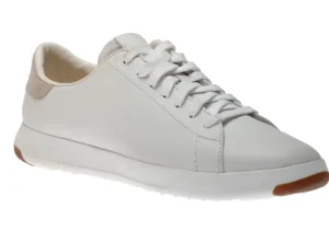 Cole Haan GrandPru00f8 White Leather Lace-Up Tennis Sneaker | Men's Walking | Men's Dress Casual