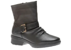 Wanderlust Gripper Black Leather Moto Boot | Women Women's Boot