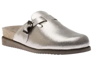 Mephisto Halina Metallic Silver Clog | Women Women's Clog