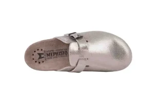 Mephisto Halina Metallic Silver Clog | Women Women's Clog