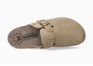 Mephisto Halina Warm Grey Suede Leather Clog | Women Women's Walking | Women's Slipper