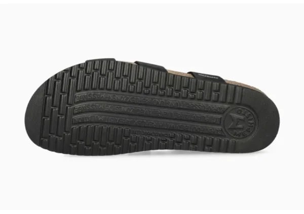 Mephisto Hannel Black Nubuck Leather Slide Sandal | Women Women's Slide