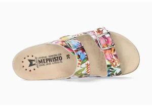 Mephisto Harmony Floral Multicolour Slide Sandal | Women Women's Slide | Women's Sandal