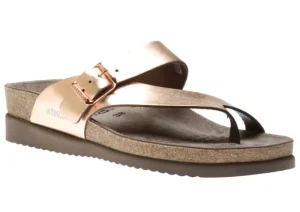 Mephisto Helen Bronze Leather Thong Sandal | Women Women's Toe Thong