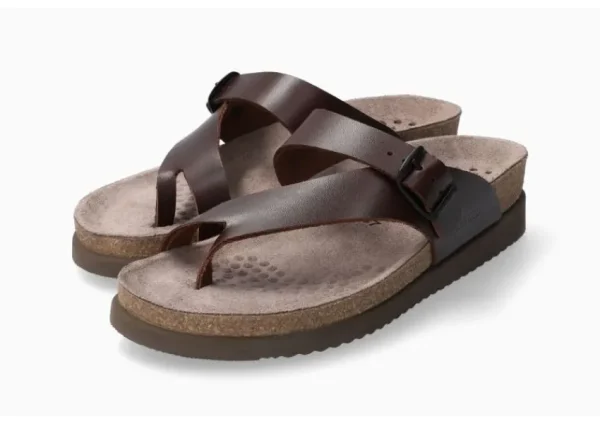 Mephisto Helen Chestnut Brown Thong Sandal | Women Women's Toe Thong