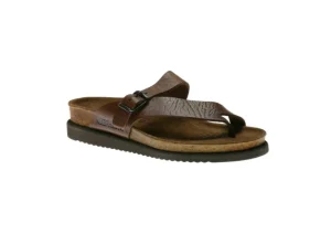 Mephisto Helen Desert Brown Leather Thong Sandal | Women Women's Toe Thong