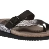 Mephisto Helen Zebra Black Thong Sandal | Women Women's Toe Thong | Women's Sandal