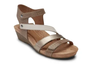 Cobb Hill Hollywood 4-Strap Brown Sandal | Women Women's Sandal