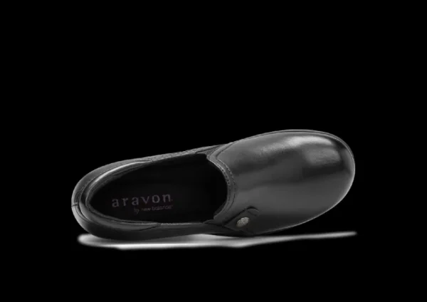 Aravon Hope Black Slip-On | Women Women's Dress Casual