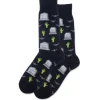 Hotsox Men's Gravestones Crew Socks | Socks