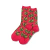 Hotsox Women's Pink Weed Crew Socks | Socks