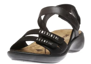 Romika Ibiza 86 Black Leather Slingback Sandal | Women Women's Sandal