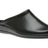 Rohde Jerry Black Leather Slipper | Men's Slipper