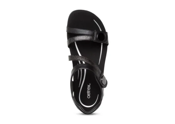 Aetrex Jess Black | Women Women's Sandal