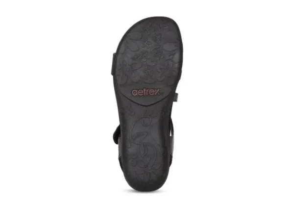 Aetrex Jess Black | Women Women's Sandal