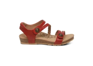 Aetrex Jillian Red | Women Women's Sandal