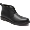 Dunham Johnson Black Leather Chukka Boot | Men's Boot