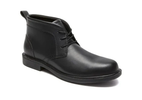 Dunham Johnson Black Leather Chukka Boot | Men's Boot