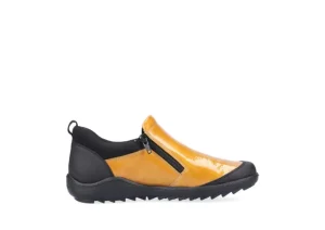 Remonte Jura Scuba Yellow Patent Slip-On Walking Shoe | Women Women's Walking | Women's Casual