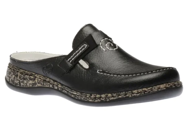 Rieker Kalkutta Clog Black | Women Women's Clog